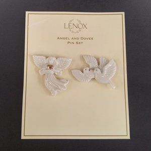 Lenox Angel and Doves Pin Set